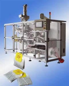 Double Chamber Tea Bag Making Machine with Sticky Tag